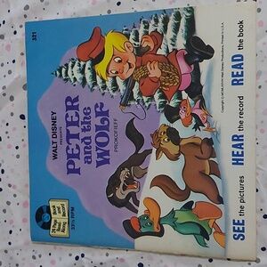 READ ALONG VINYL- peter and the wolf book